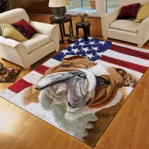 Bulldog Dog Rug RUPRFL-0009DD