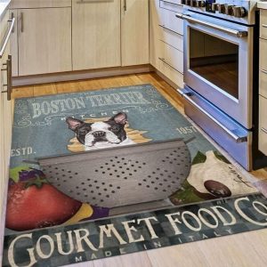 Boston Terrier Dog Rug RUPRFL-0003DD