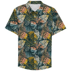 Aloha Shirt Muticolor Flower Hawaiian Shirt For Party Beach ALHW-04DD